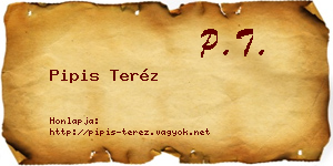 Pipis Teréz névjegykártya